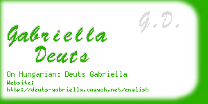 gabriella deuts business card